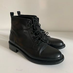 Saint Laurent Leather Army Boots 2017